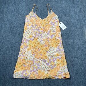 Billabong‎ 90s Babe Floral Slip Dress Yellow Purple XS